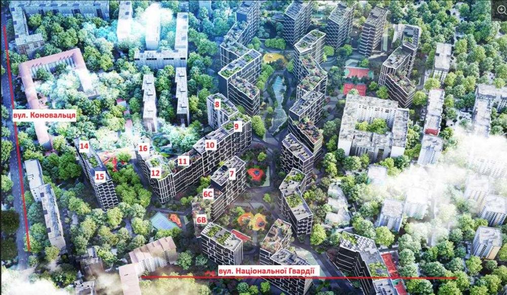 Продаж трикімнатної квартири в новому ЖК City by blago - More