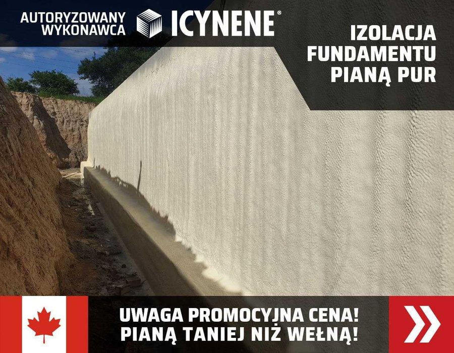 Ocieplanie Pianą PUR Ocieplenie Poddasza DACHU Pianą Piana PUR ICYNENE