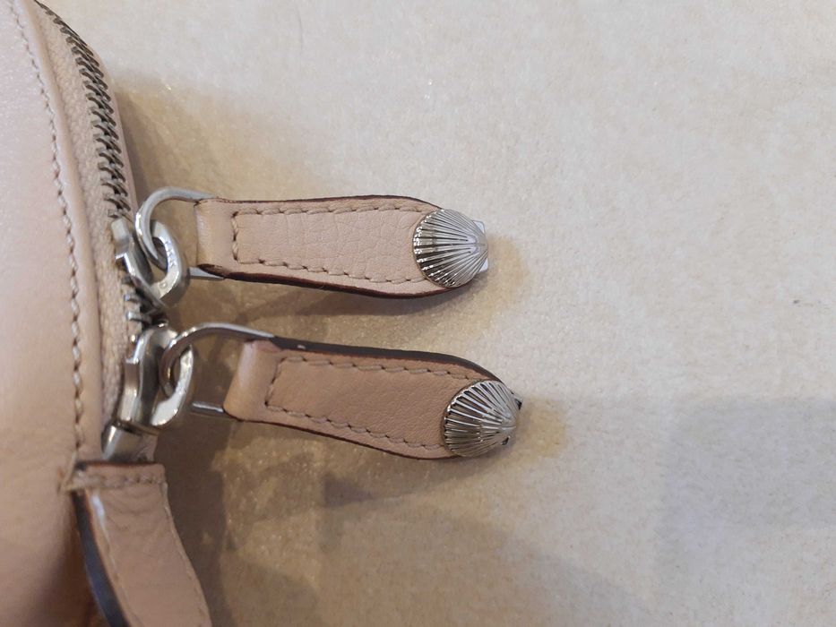 Torebka skórzana Modalu pudrowy róż