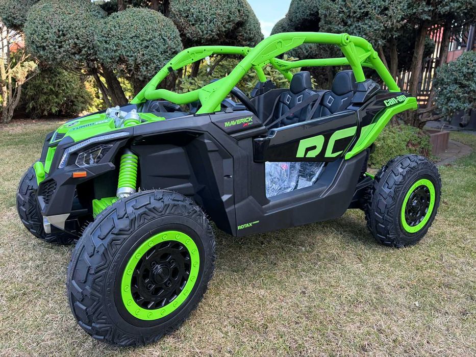 Auto na akumulator 2 osobowy Buggy CAN-AM 24V 4×200W pompowane koła