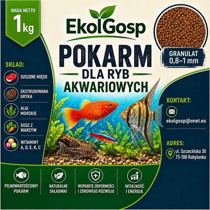 Pokarm karma dla ryb akwariowych 1kg