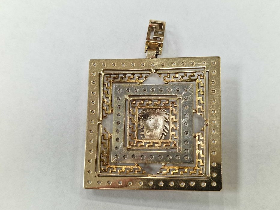 Złoty wisiorek damski/ 585/ 21.34 gram/ OGROMNY/ praca ręczna