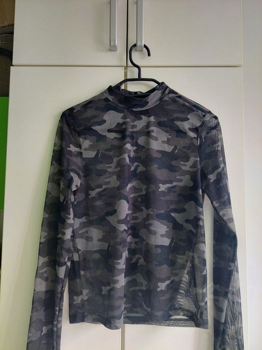 Top bluzka siateczka siateczkowa moro bershka