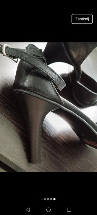 Buty Szpilki wysokie czarne sesja boho Vintage eleganckie retro lekkie