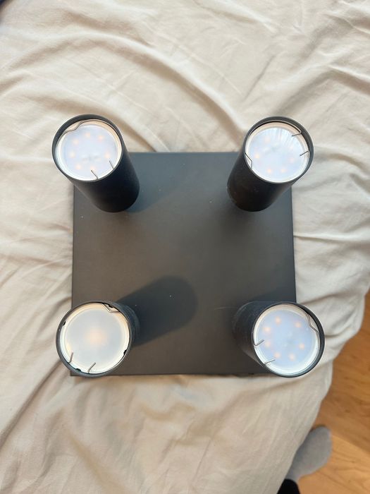 Lampa sufitowa czarna