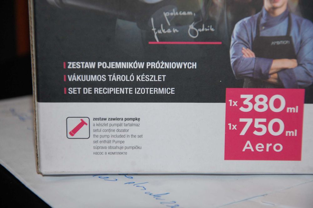 nowy zestaw 2 pojemnikow prozniowych AMBITION