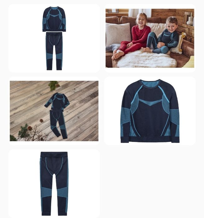 Термобілизна зональна безшовна преміум класу Lupilu/Crivit 86-164