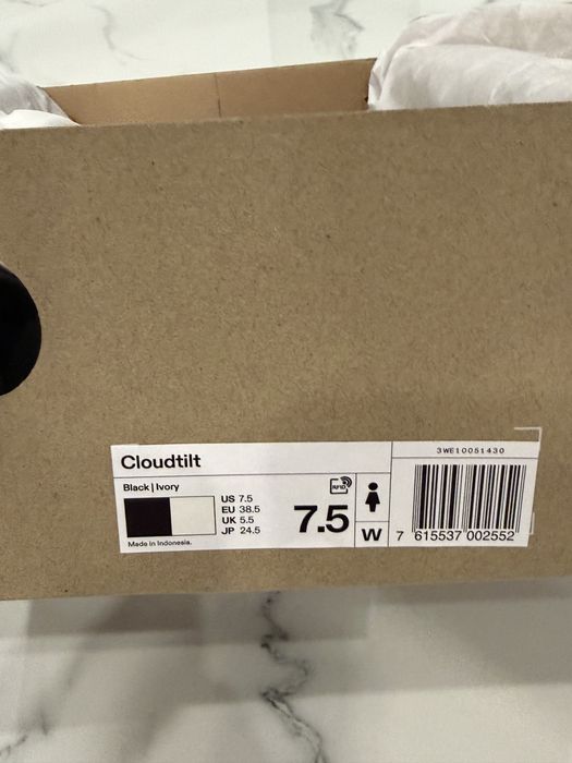 ОРИГІНАЛ Кросівки жіночі On Running Clodtilt Black/Ivory