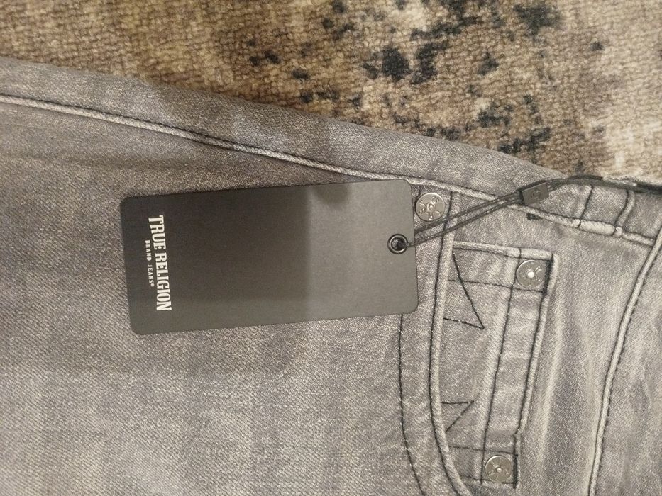Джинси true religion grevel root grey wash