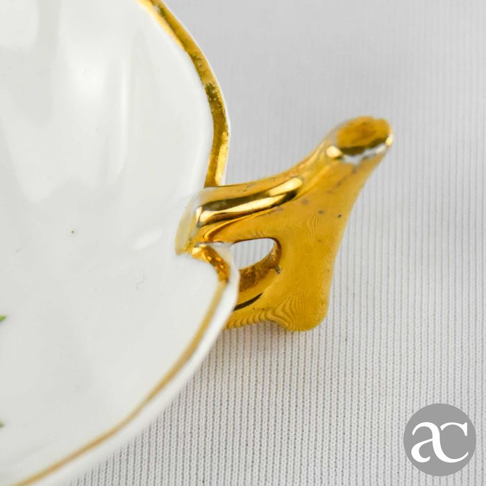 Aneleira / covilhete em forma de folha Porcelana Vista Alegre