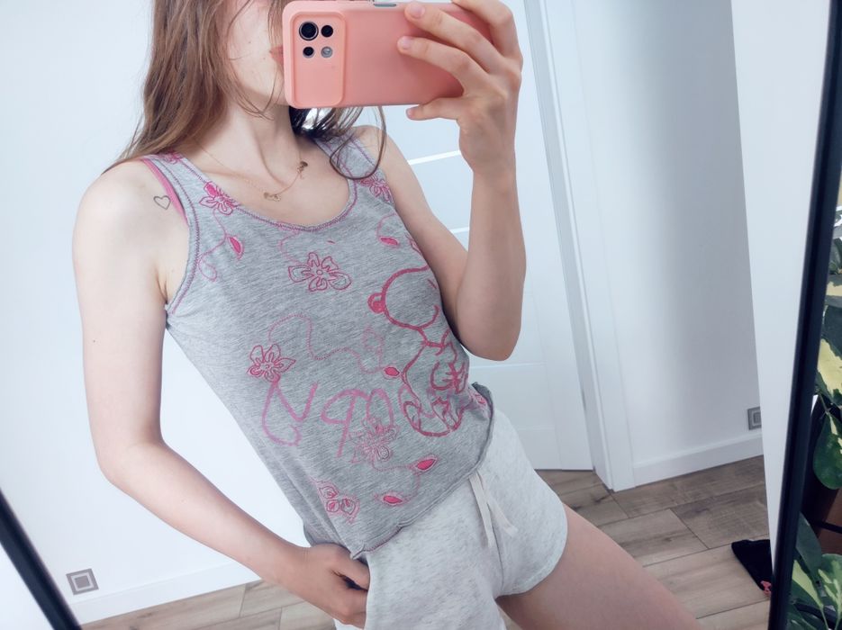 Bluzeczka top szara Disney