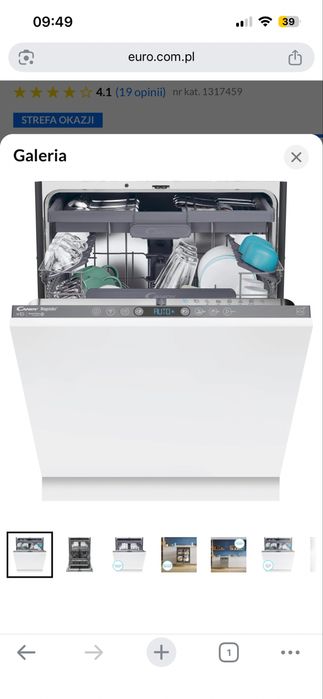 Zmywarka Candy RadidO CI 4C4F1A