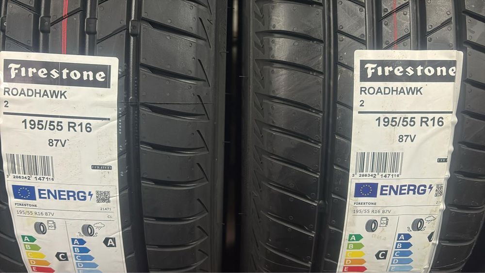 195-55/16 Firestone Roadhawk 2 pneus novos