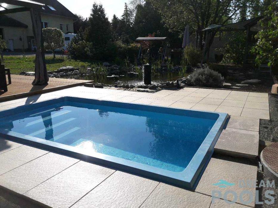 Basen poliestrowy 3,5x2,2x1,1m z wyposażeniem, PRODUCENT PL