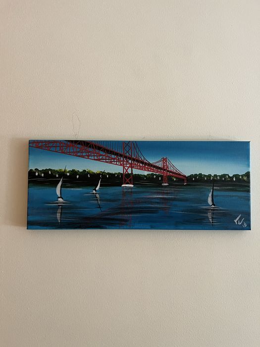 Pintura em tela - Ponte 25 de Abril