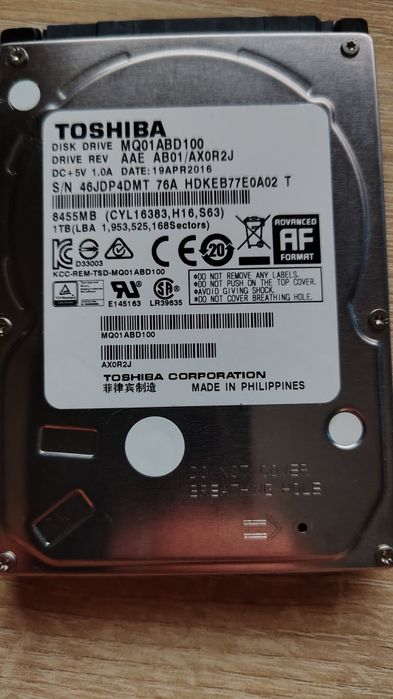 Жорсткий диск для ноутбука 500Gb I 1000Gb