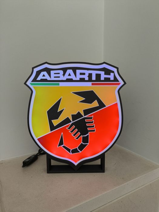 Logo Fiat Abarth led rgb