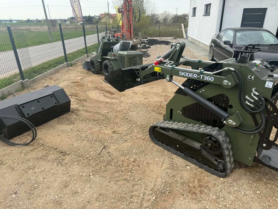 Mini ładowarka 4x4 kompaktowa 15KM Skider do ogrodu budowy T-360 PRO Cena Brutto dostawa gratis