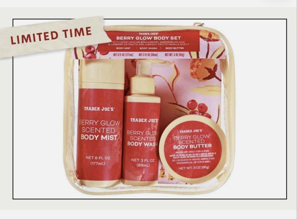 Набор для тела Trader Joe's Berry Glow Body Set