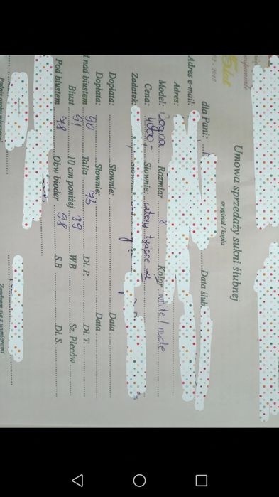 Suknia ślubna polecam