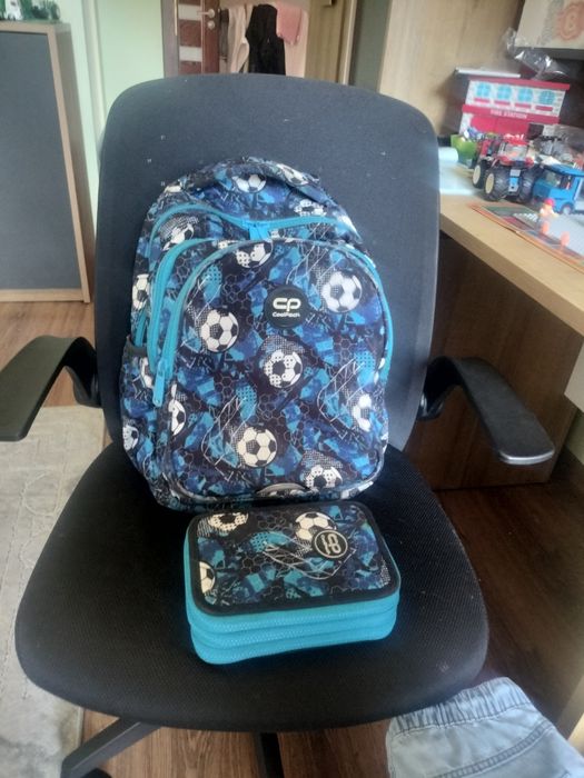 Plecak Coolpack plus piórnik i kanapnik dla chłopca klasa 1-3