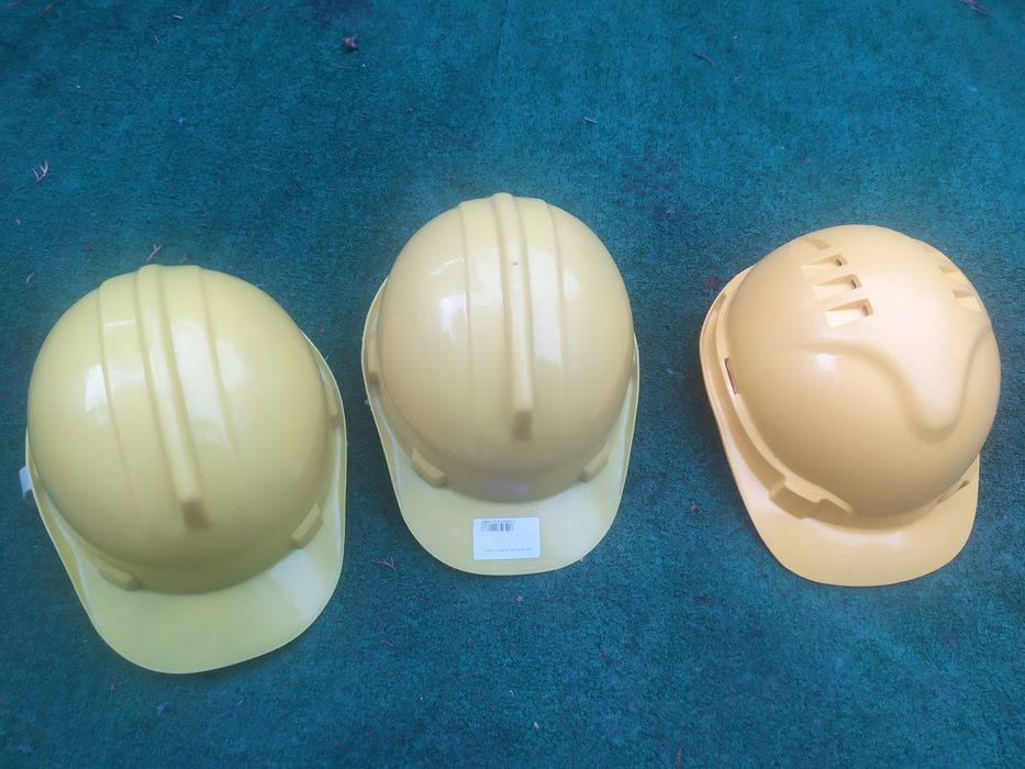 Kask, Hełm Ochronny dla Budowlańców, drwali 53- 66cm Żółty