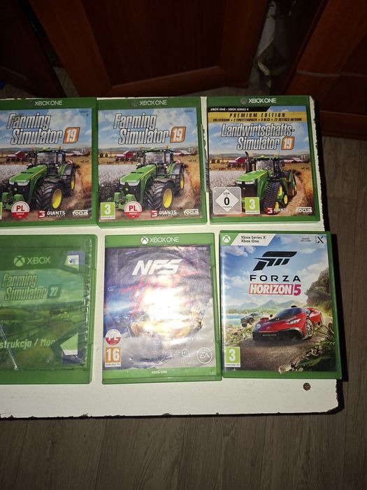2 konsole Xbox one kierownica do xboksa,Pad,I płyty