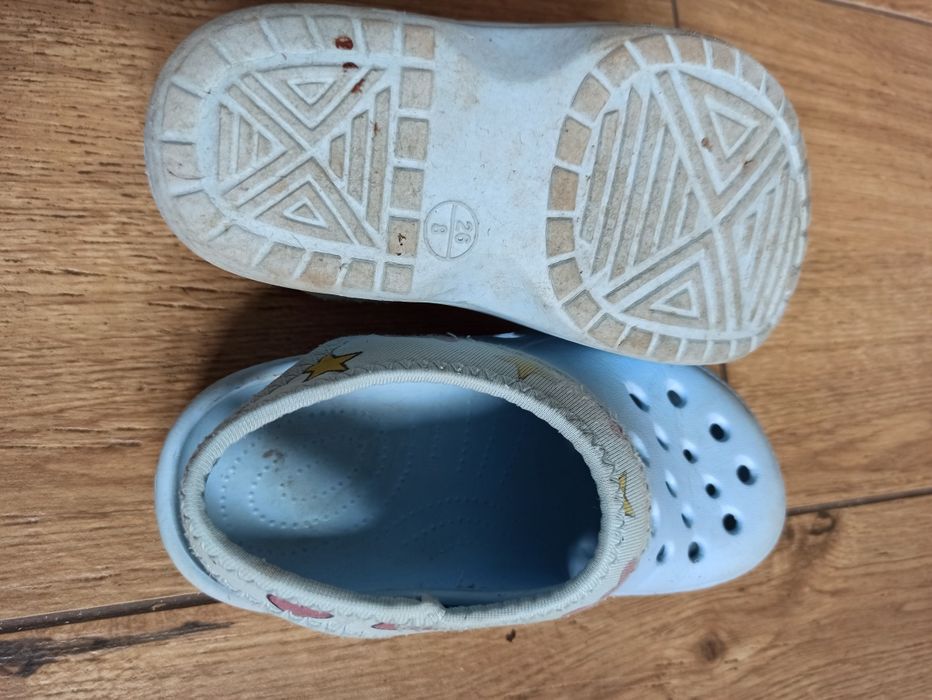 Klapki piankowe 26 crocsy niebieskie