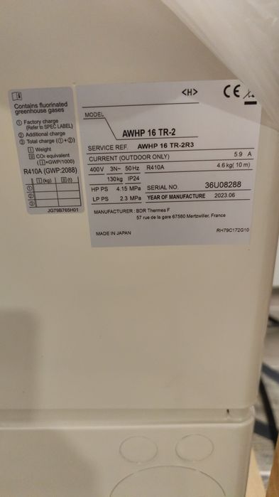 Bomba de calor ar/ água Nova 16KW