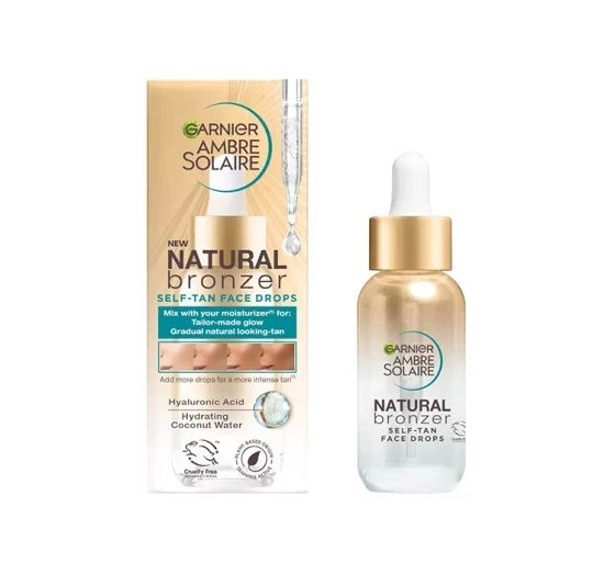Garnier Ambre Solaire Natural Bronzer kropelki samoopalające do twarzy