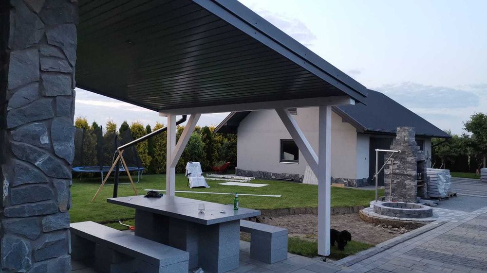 Zestaw Stół Betonowy Plus Ławki