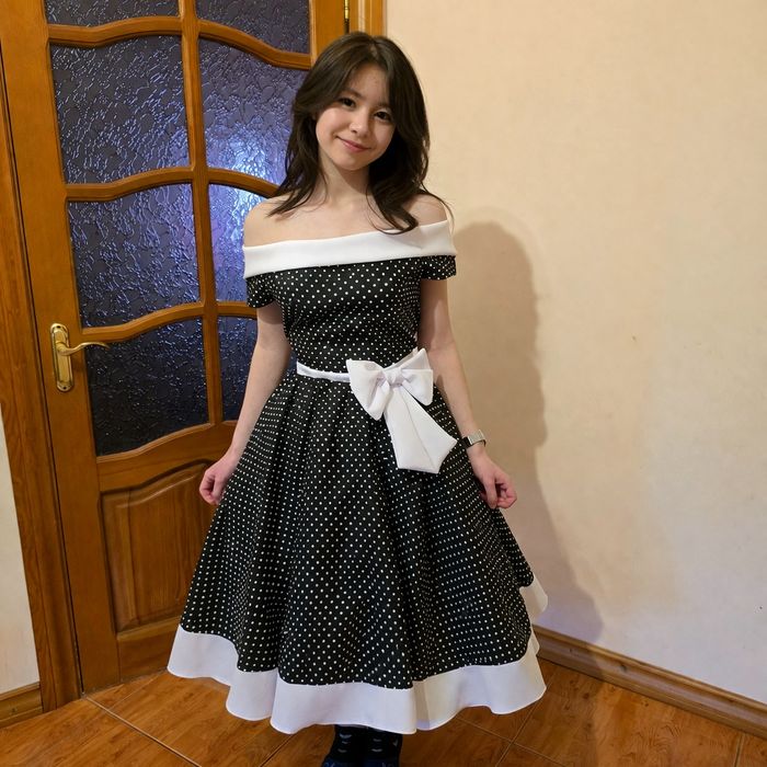 Підліткова сукня на дівчинку ретро, стіляги, святкова, на випускний, нова зріст 152