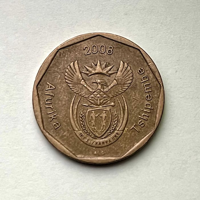 Moeda 50 centavos | África do Sul: Legend Afurika Tshipembe 2008