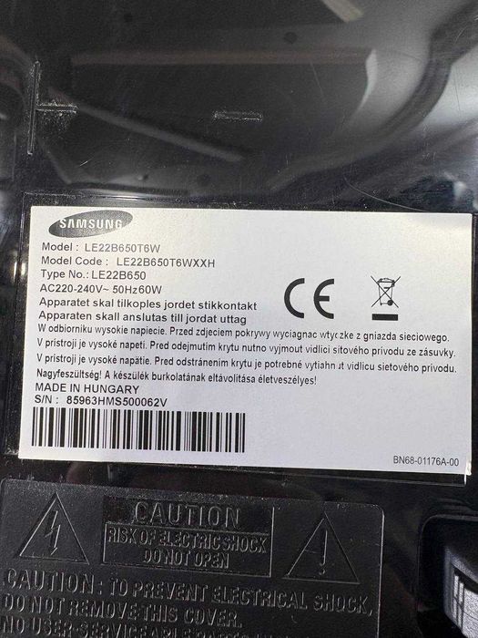 Телевізор Samsung LE22B650T6W