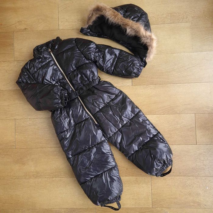 Новий зимовий комбінезон H&M на 2-3-4 роки 98 зима чорний hm шапка