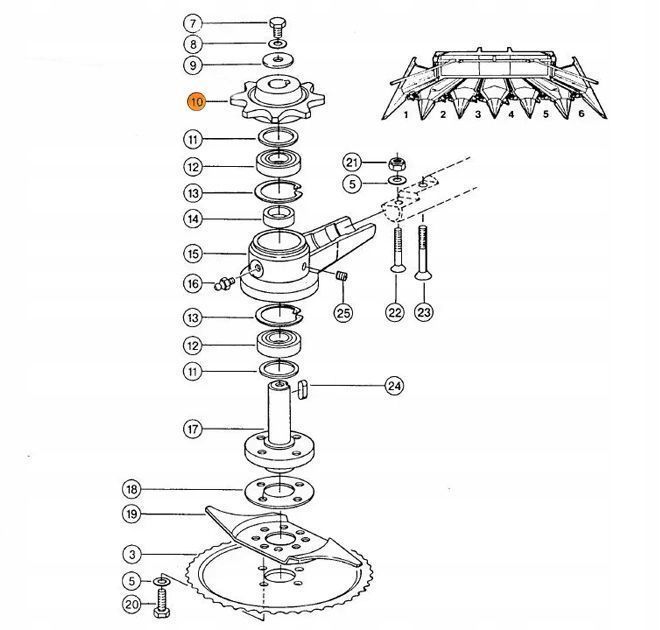 Koło 9 Zębów Claas Jaguar 675 - 880