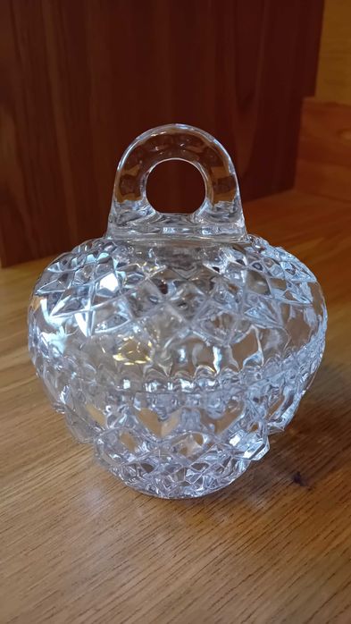 Kryształy PRL - miseczka z przykrywką