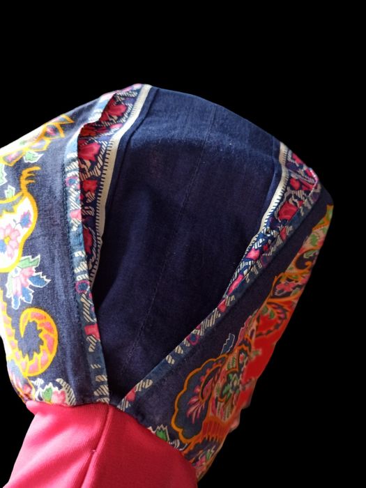 Sukienka folk etno odcięta pod biustem w kolano