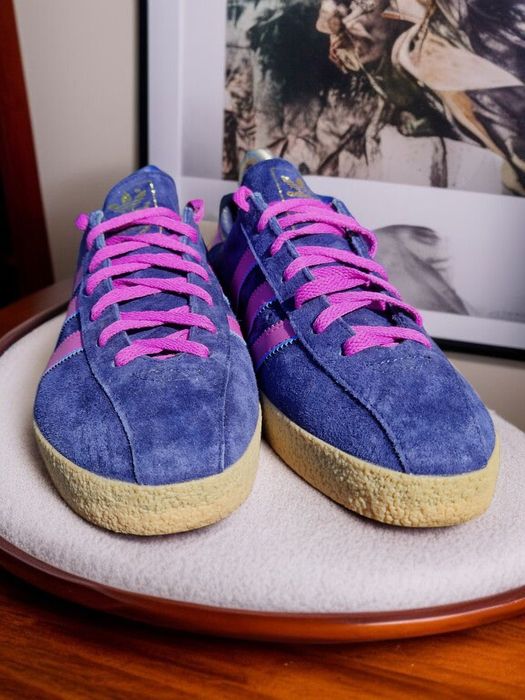 Оригінальні кросівки adidas yabisah blue purple special samba gazelle city