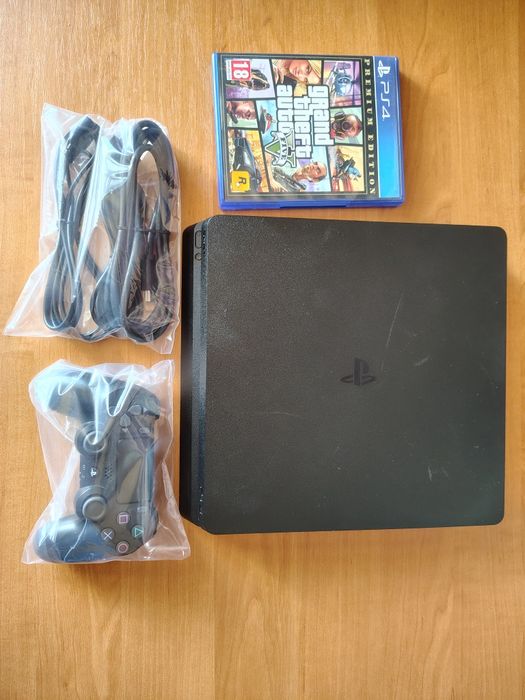 Sony PlayStation 4 Slim + GTA V диск з ігрою, соні плей стейшен 4 с грою  на диску гта 5