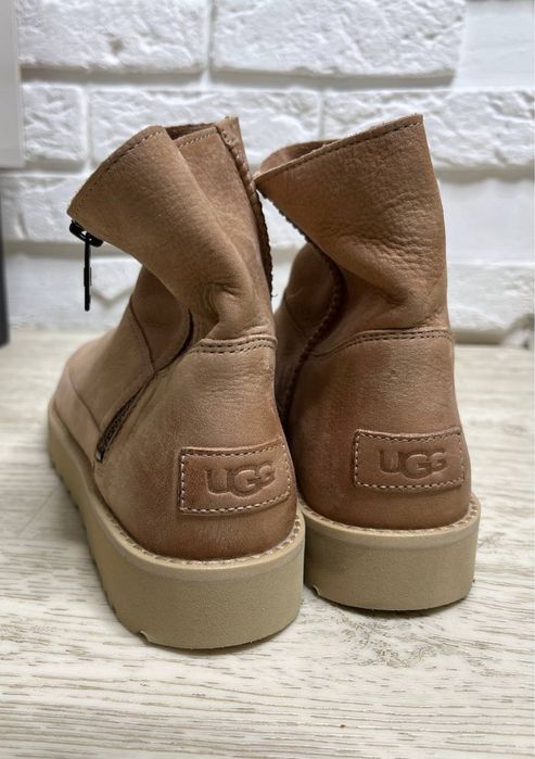 UGG Deconstructed Mini Zip шкіряні жіночі ботинки