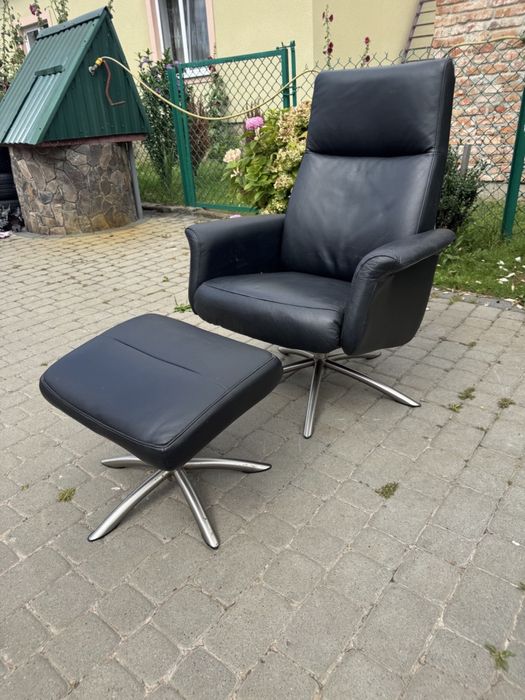 Крісло реклайнер шкіряне крісло релакс (00120)