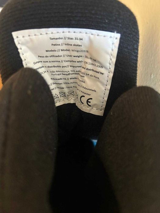 Patins em linha marca BERG