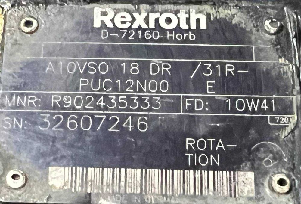 Rexroth A10VSO 18 DR / 31R-PUC12N00 E (A10VSO18DR) pompa hydrauliczna