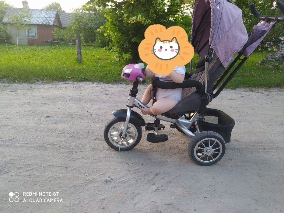 Велосипед з батьківською ручкою.Велосипед дитячий.