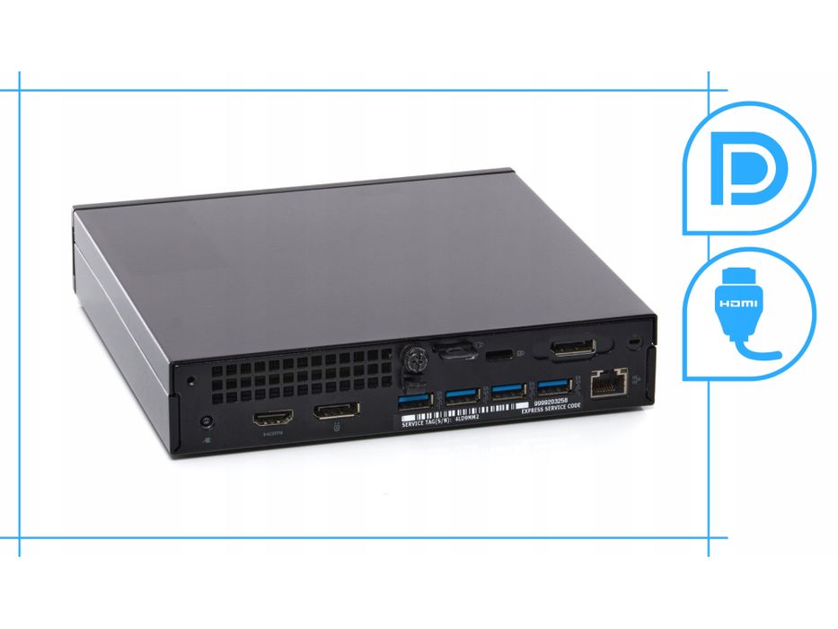 komputer mini pc dell tiny i7 6gen 16gb ddr4 1tb ssd win10 pro szybki