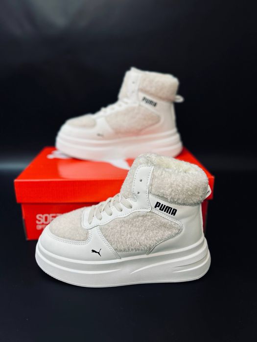 Ботинки Пума очень теплые / ботинки на высокой подошве пума женские