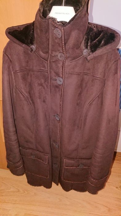 Kożuch damski brązowy r.44