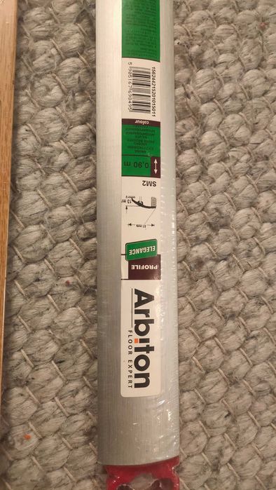 Listwa podłogowa wyrównująca Arbiton SM2 anoda szczotkowane srebro