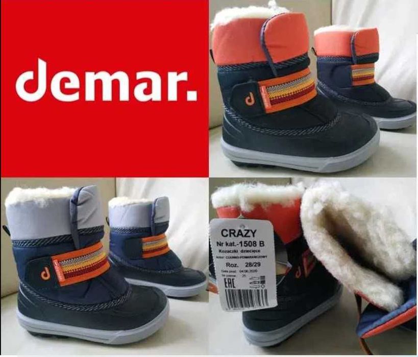 Новые Зимние ботинки Демар. Demar Распродажа сапоги на овчине
